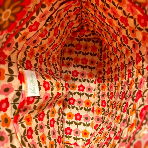 Vera Bradley Folkloric print large tote purse shoulder bag - Picture 5 of 9